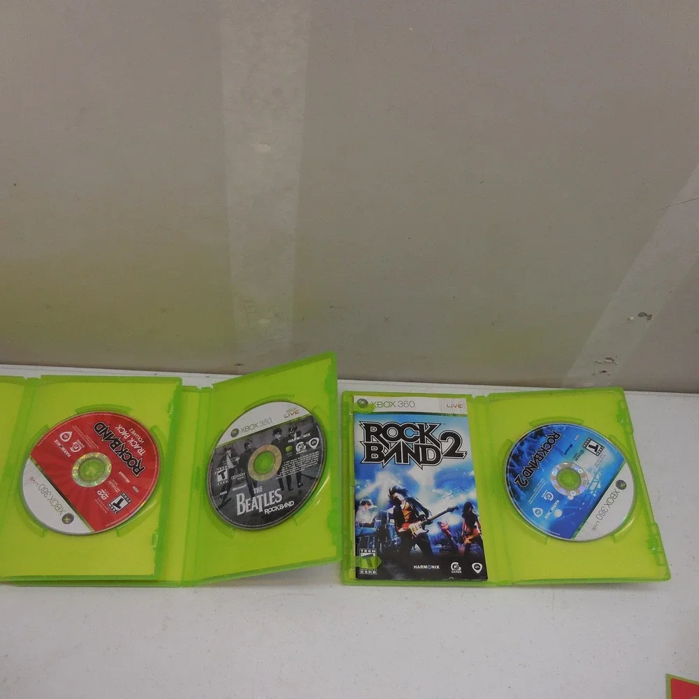 Rock Band Xbox 360 Bundle Beatles Rock Band 2 Track Pack Vol 2 3-Game Lot